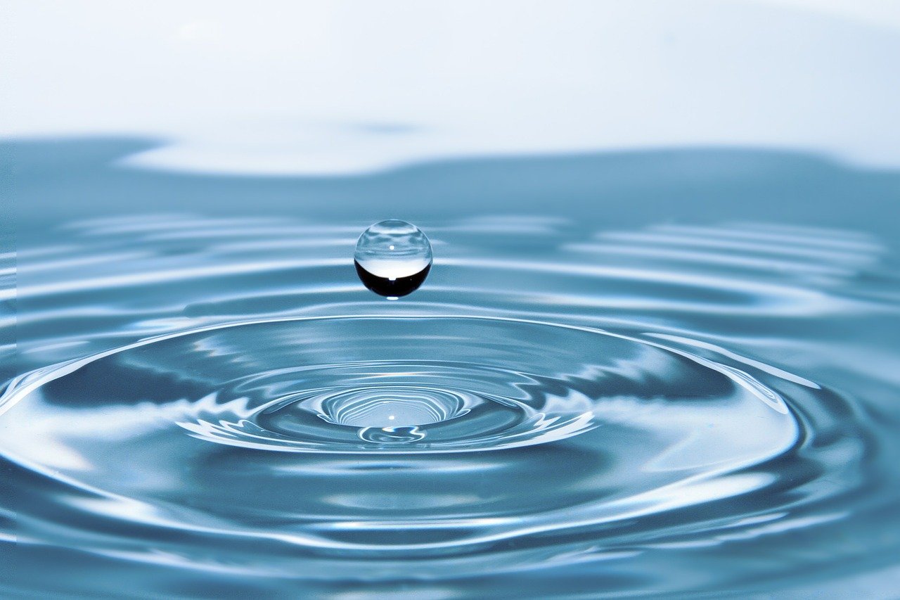 drop of water in ocean